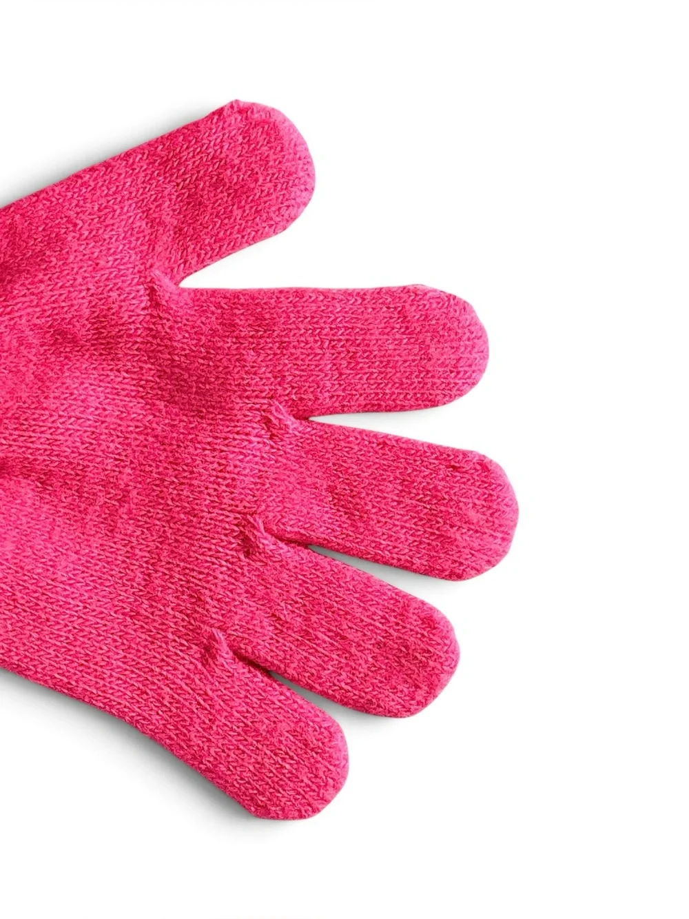 Girl’s Hot Pink Sweater knit Gloves